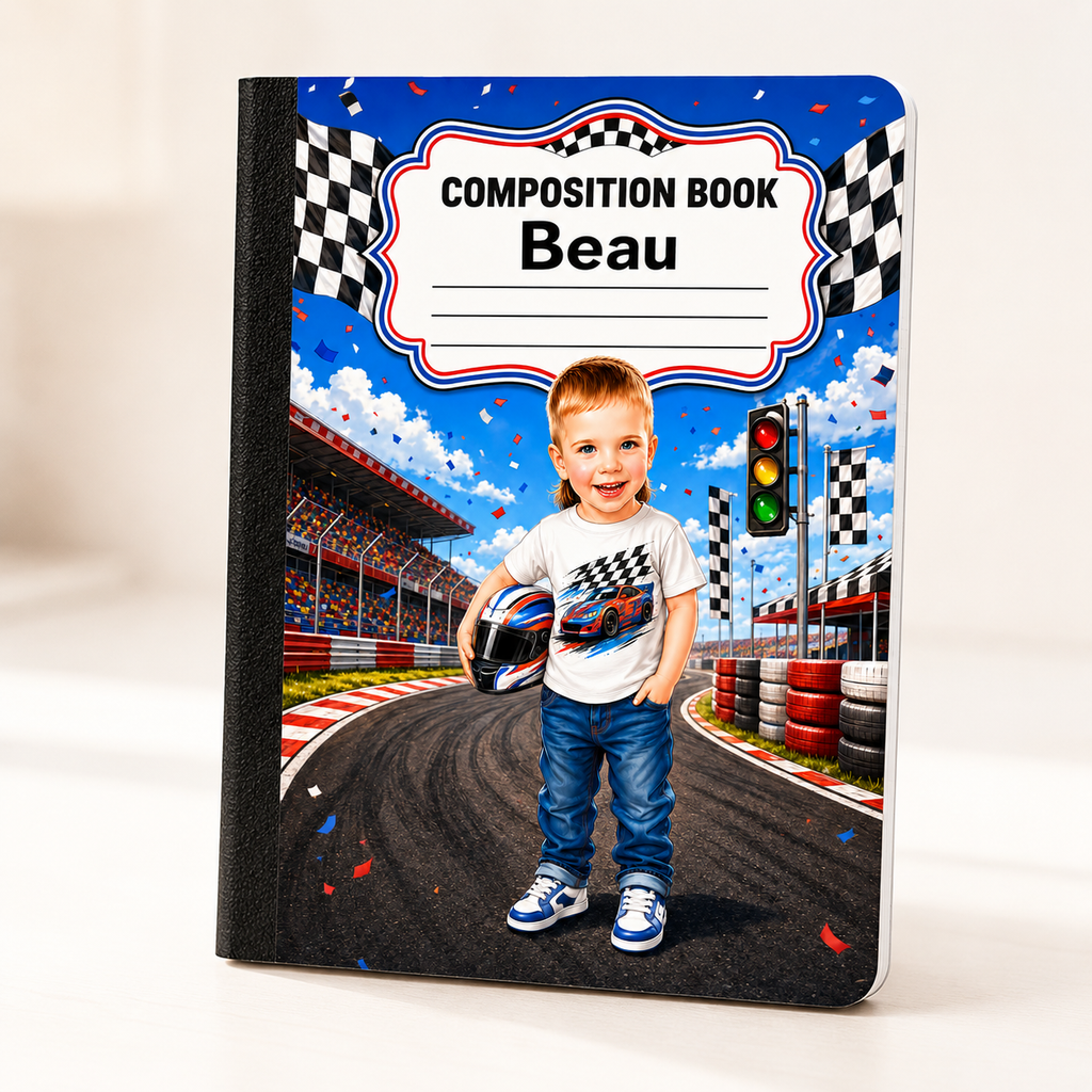Personalized Photo Composition Notebook