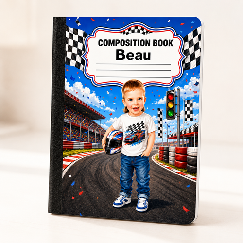 Personalized Photo Composition Notebook