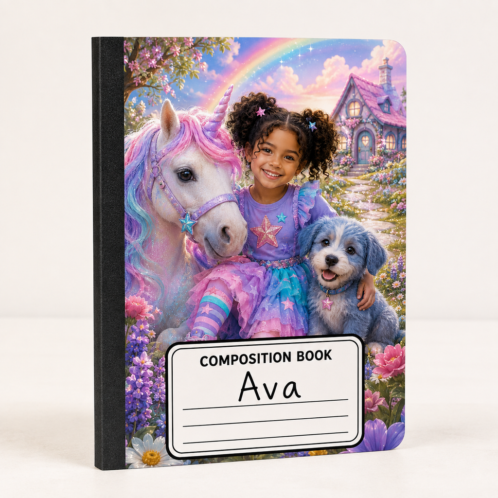 Personalized Photo Composition Notebook